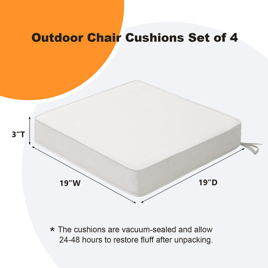 Unimatta Outdoor 19" x19" Seat Cushion Linen
