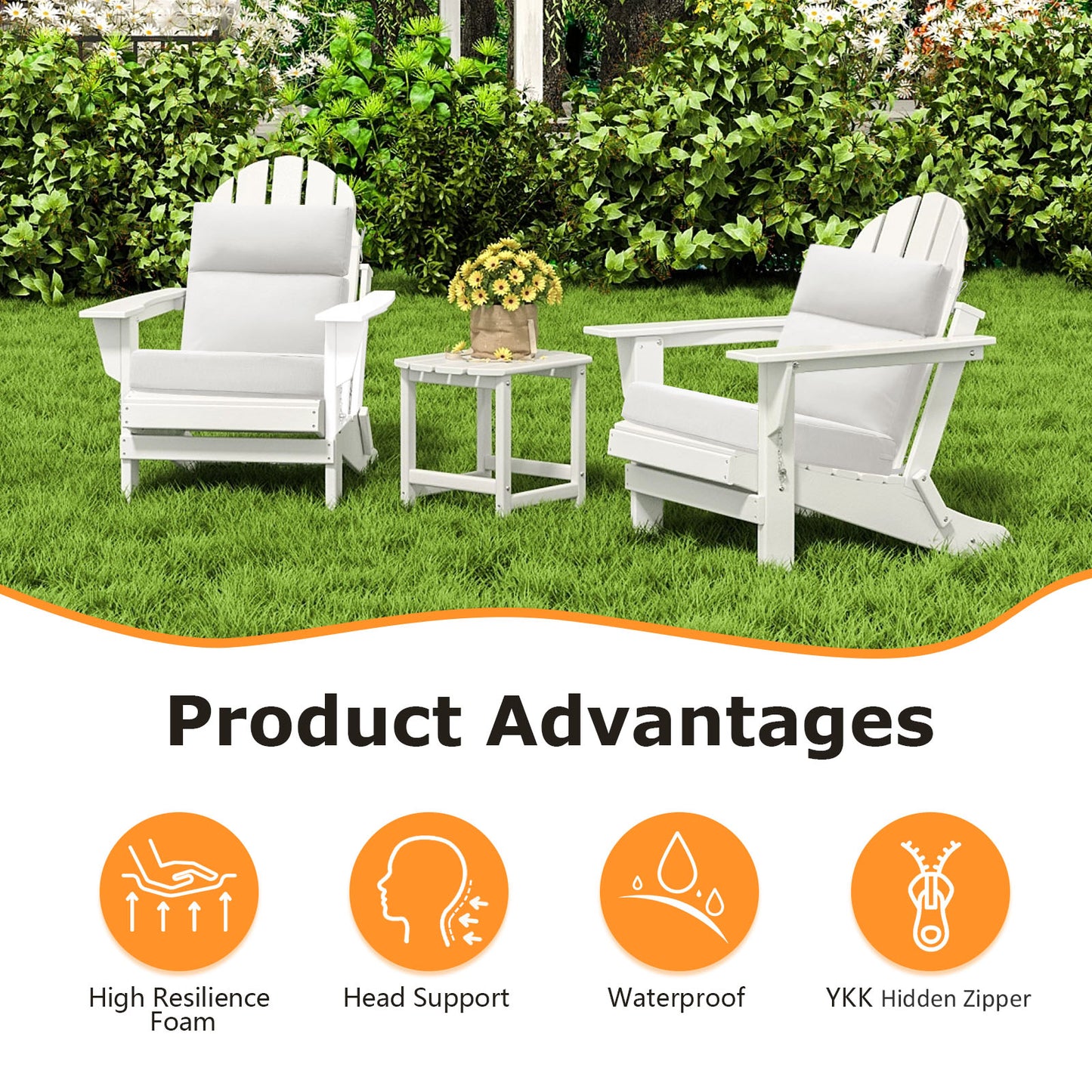 Unimatta Outdoor 44" x21" High Back Cushion