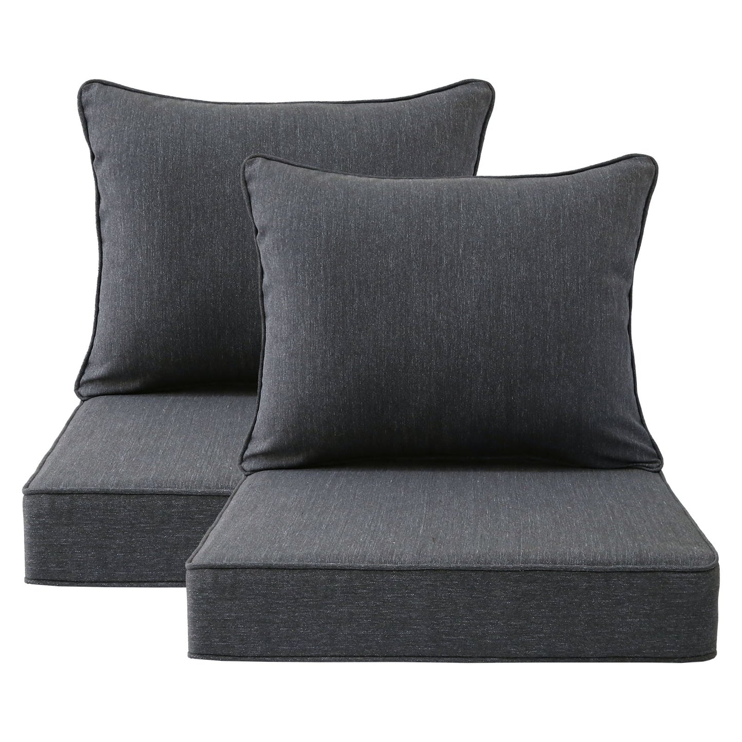 Unimatta Outdoor 24" x24" Deep Seat Cushion Charcoal