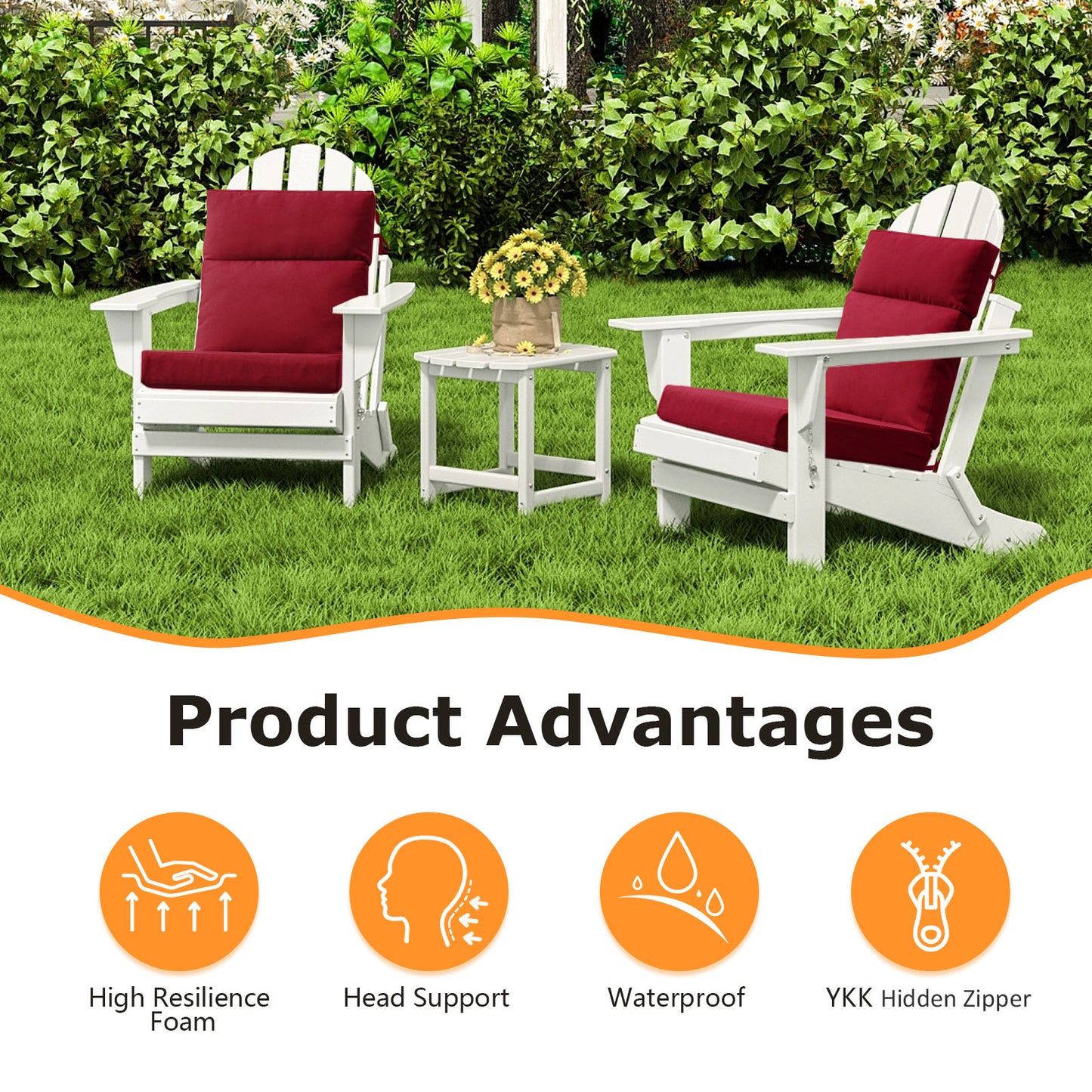 Unimatta Outdoor 44" x21" High Back Cushion