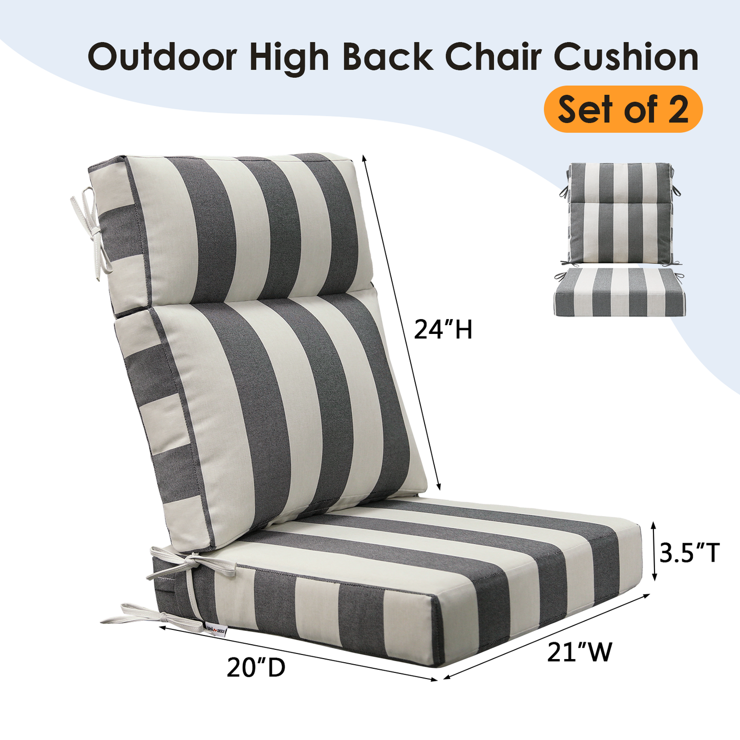 Unimatta Outdoor 44" x21" High Back Cushion