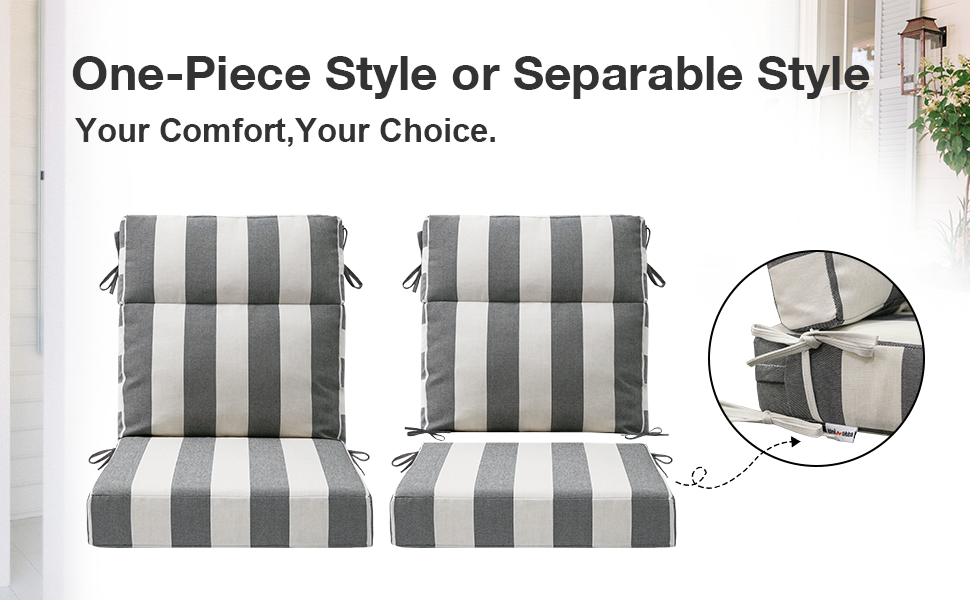 Unimatta Outdoor 44" x21" High Back Cushion