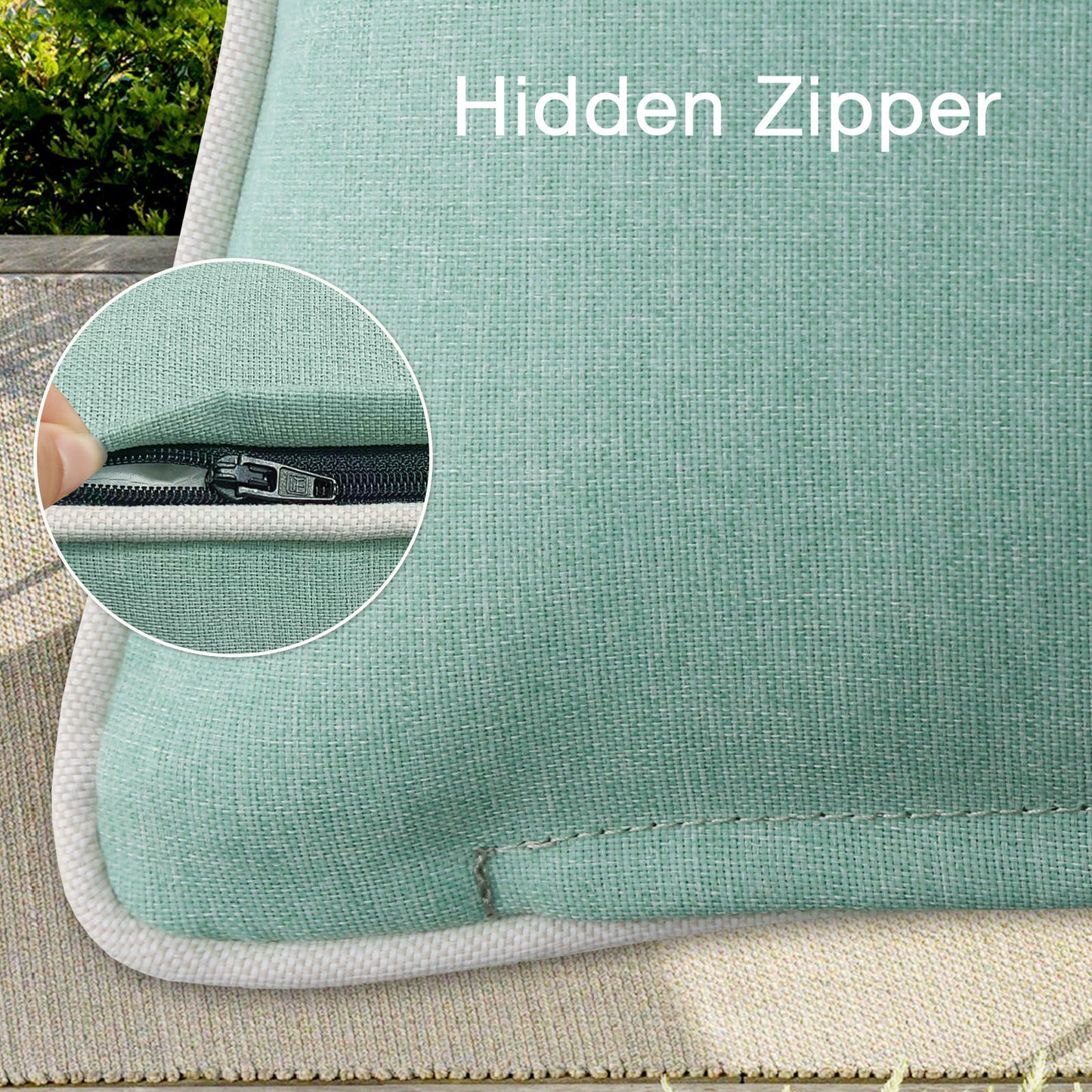 Unimatta Outdoor Pillow With Inserts Aqua Green