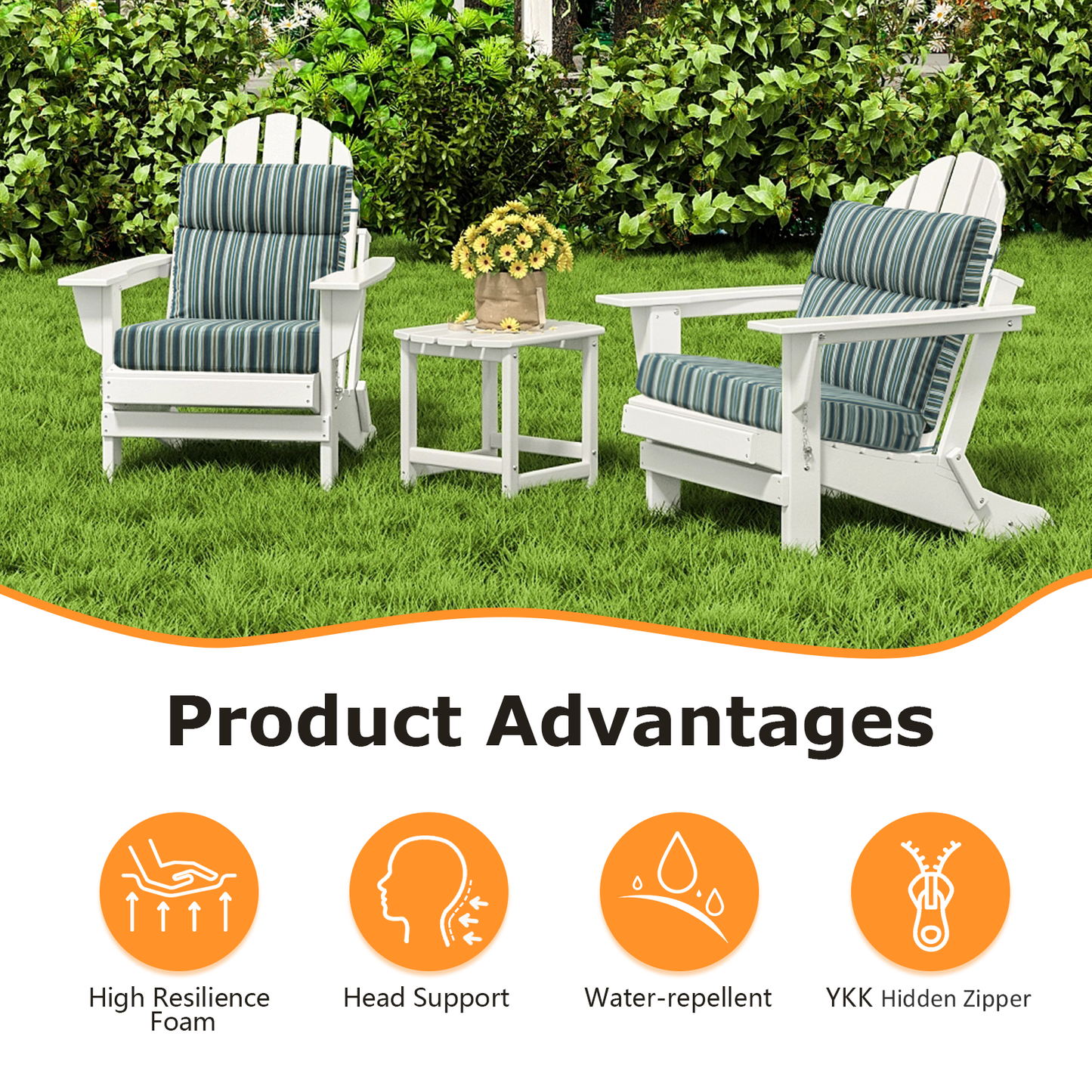 Unimatta Outdoor 44" x21" High Back Cushion