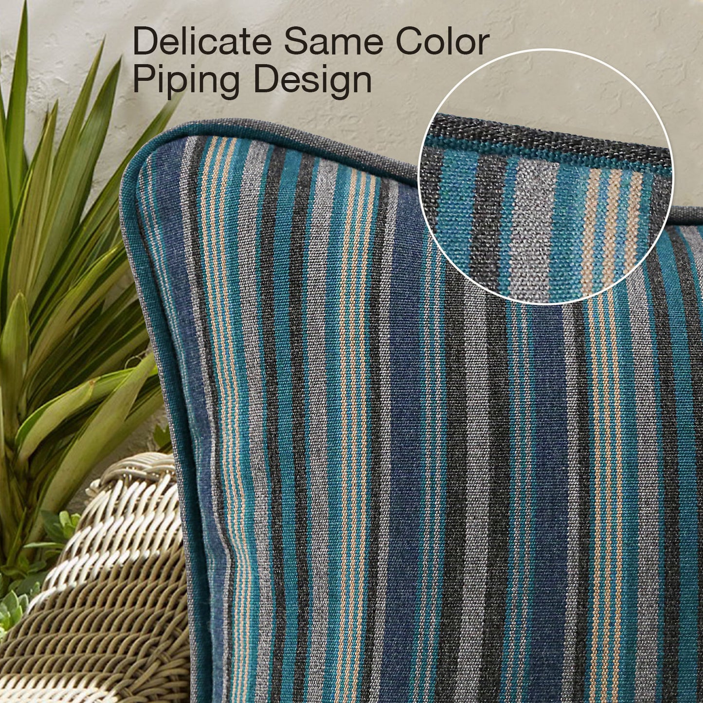 Sunbrella Outdoor Pillow With Inserts Troupe Dock