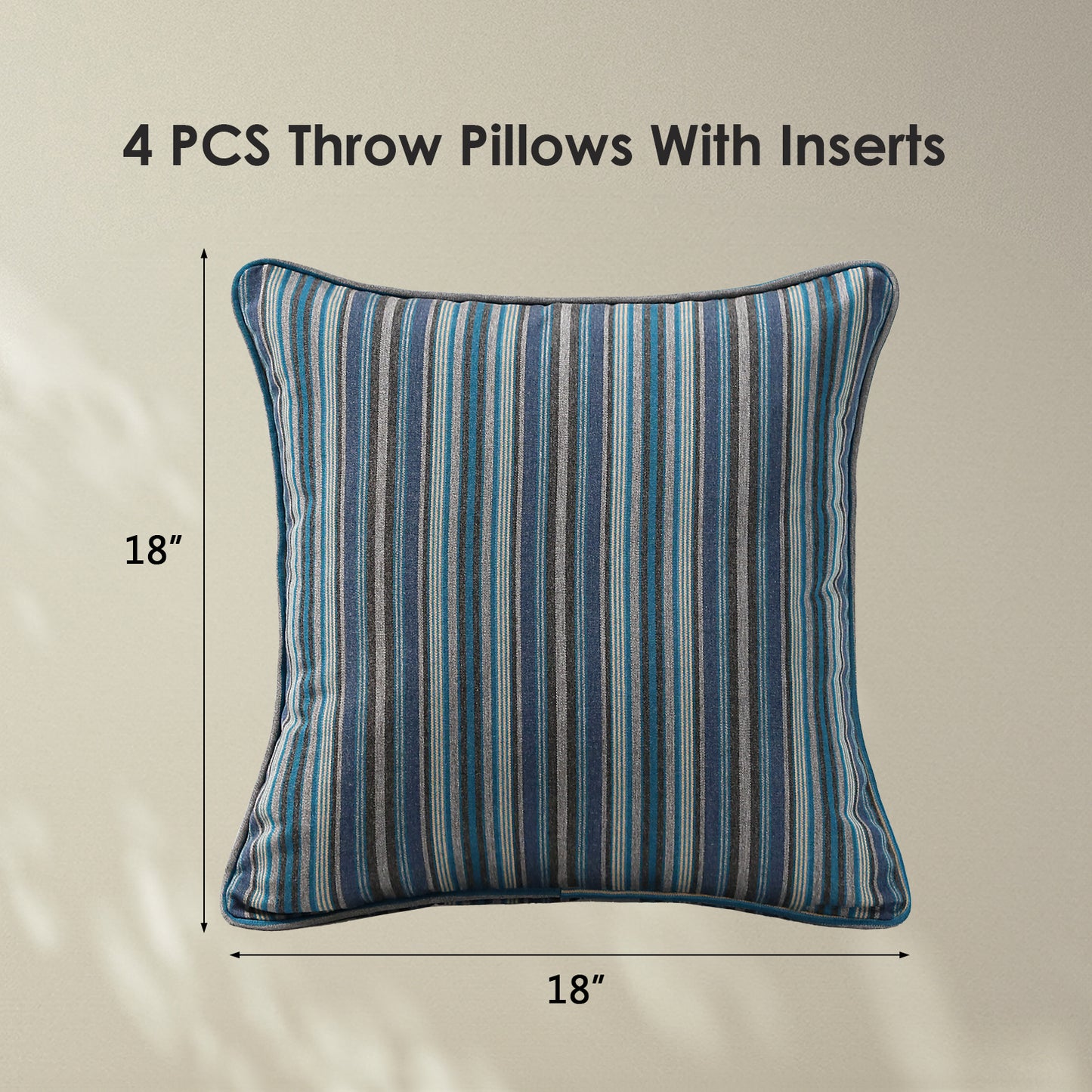Sunbrella Outdoor Pillow With Inserts Troupe Dock