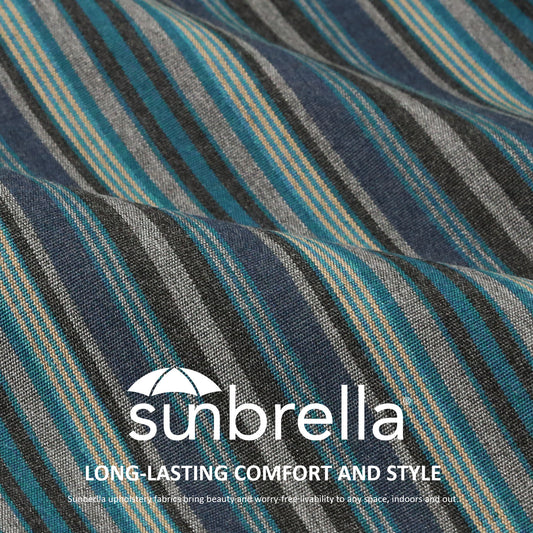 Sunbrella Outdoor 24" x24" Deep Seat Cushion Troupe Dock