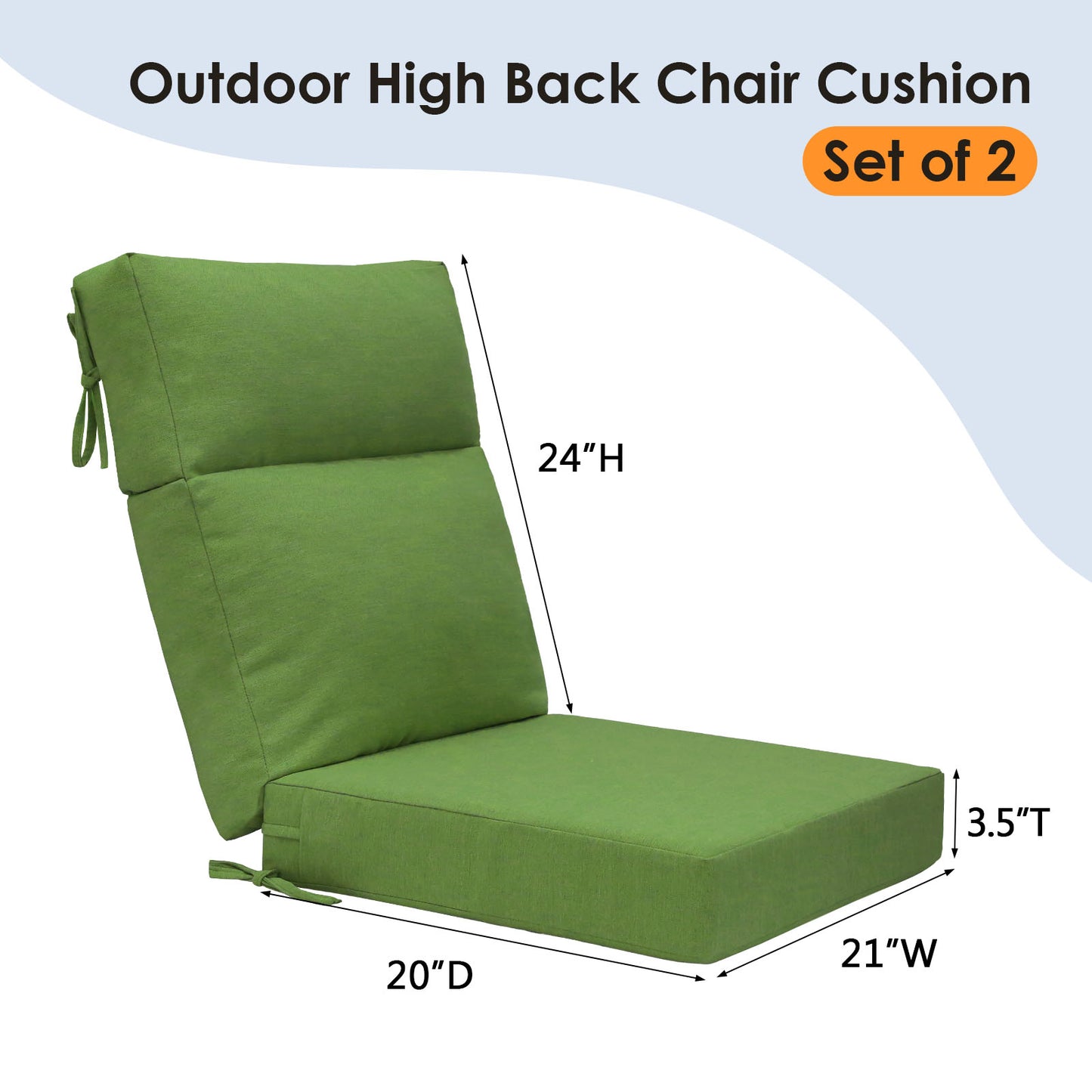 Unimatta Outdoor 44" x21" High Back Cushion