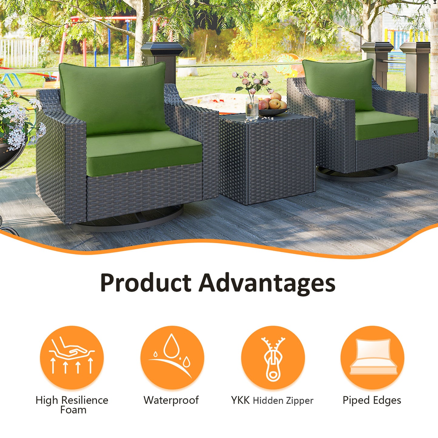 Unimatta Outdoor 24" x24" Deep Seat Cushion