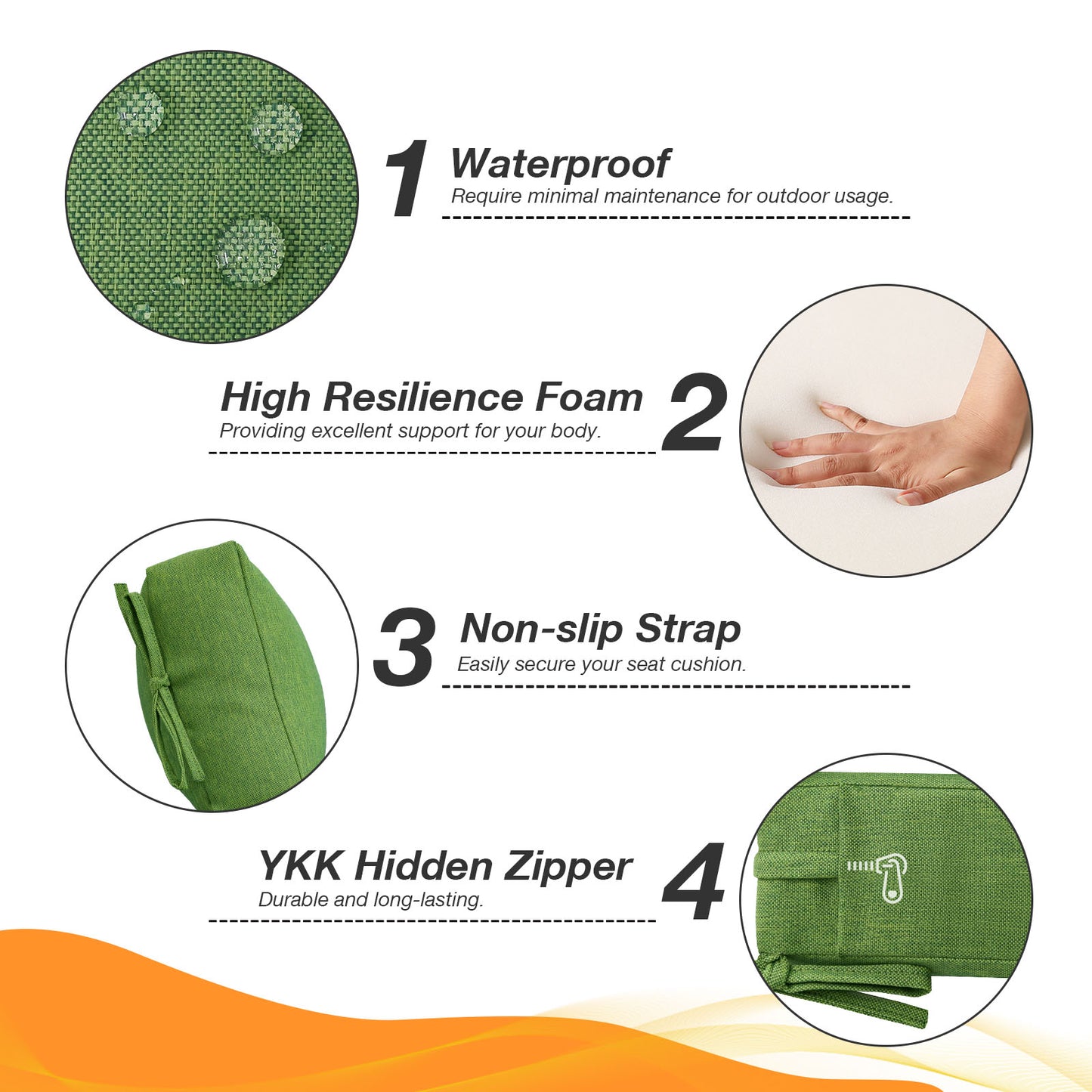 Unimatta Outdoor 44" x21" High Back Cushion