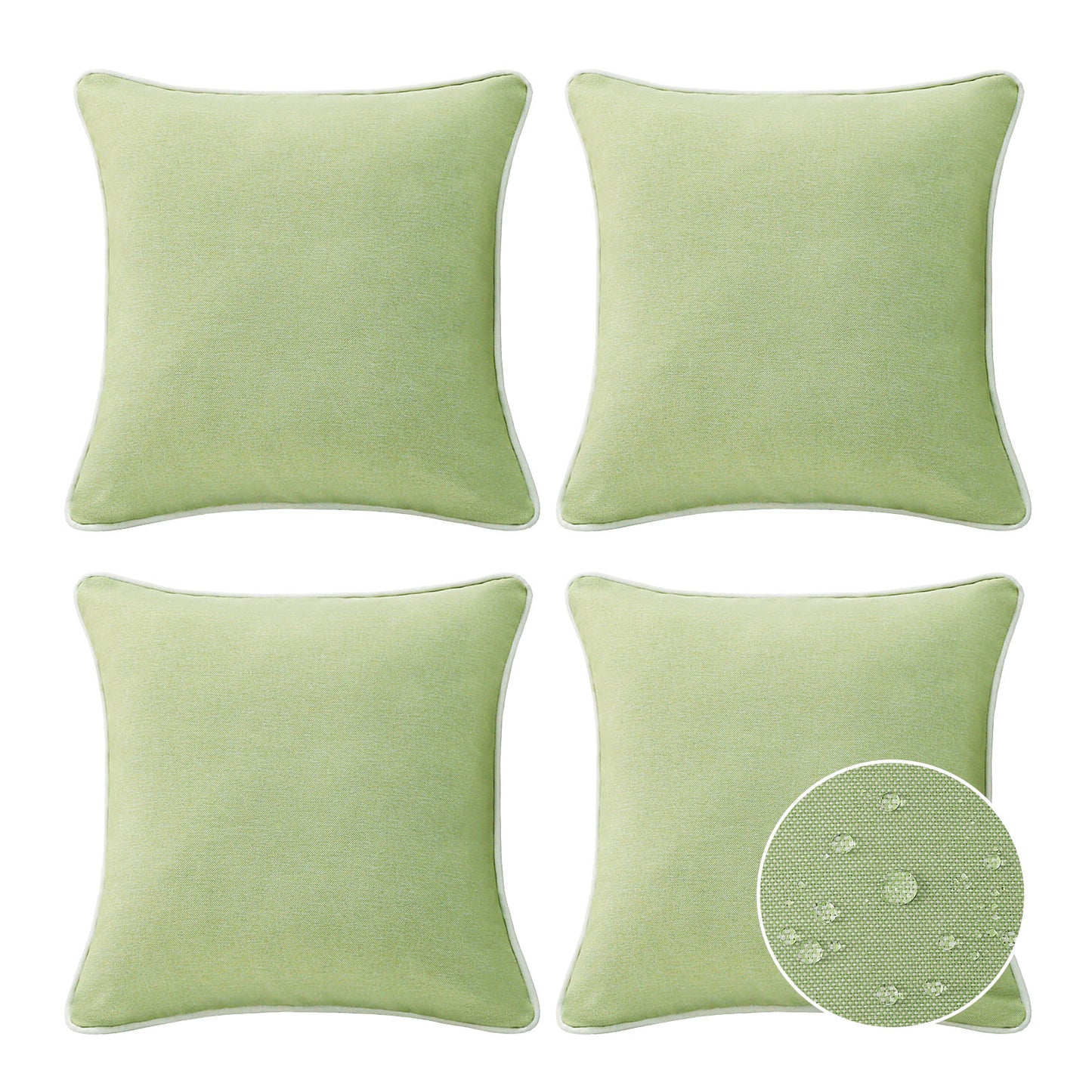 Unimatta Outdoor Pillow With Inserts Seaweed Green