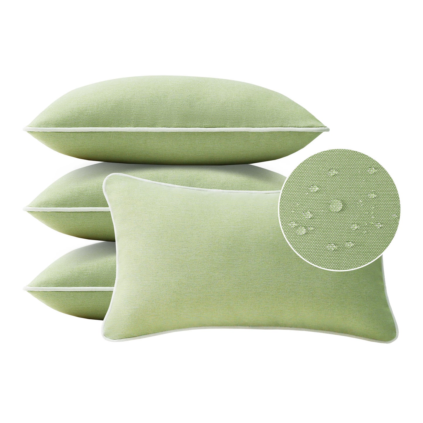 Unimatta Outdoor Pillow With Inserts Seaweed Green