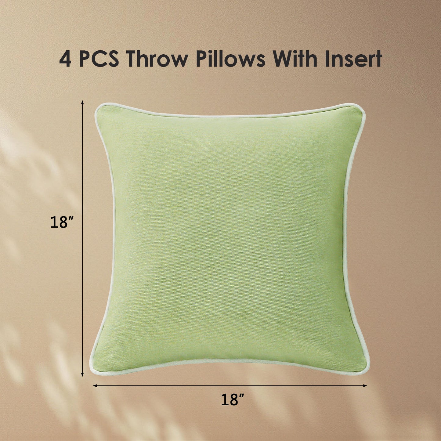 Unimatta Outdoor Pillow With Inserts Seaweed Green