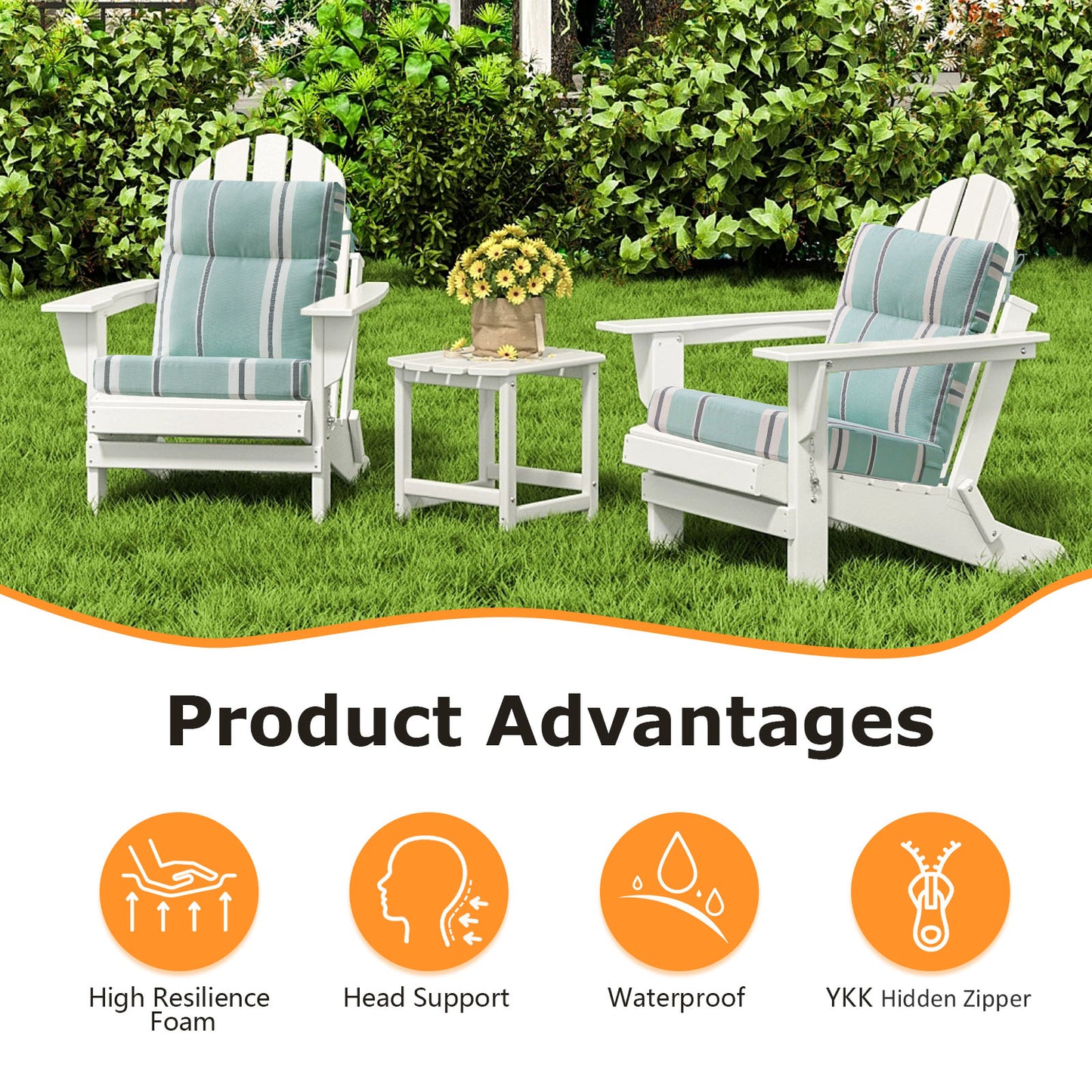 Unimatta Outdoor 44" x21" High Back Cushion