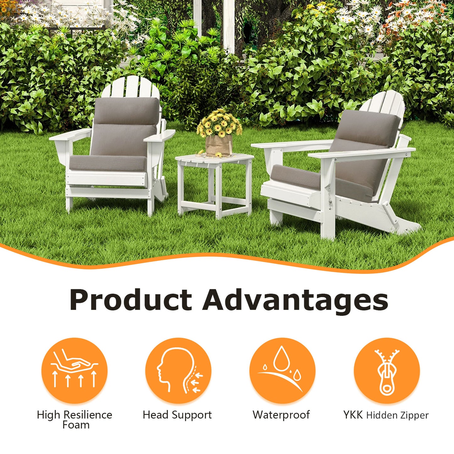 Unimatta Outdoor 44" x21" High Back Cushion