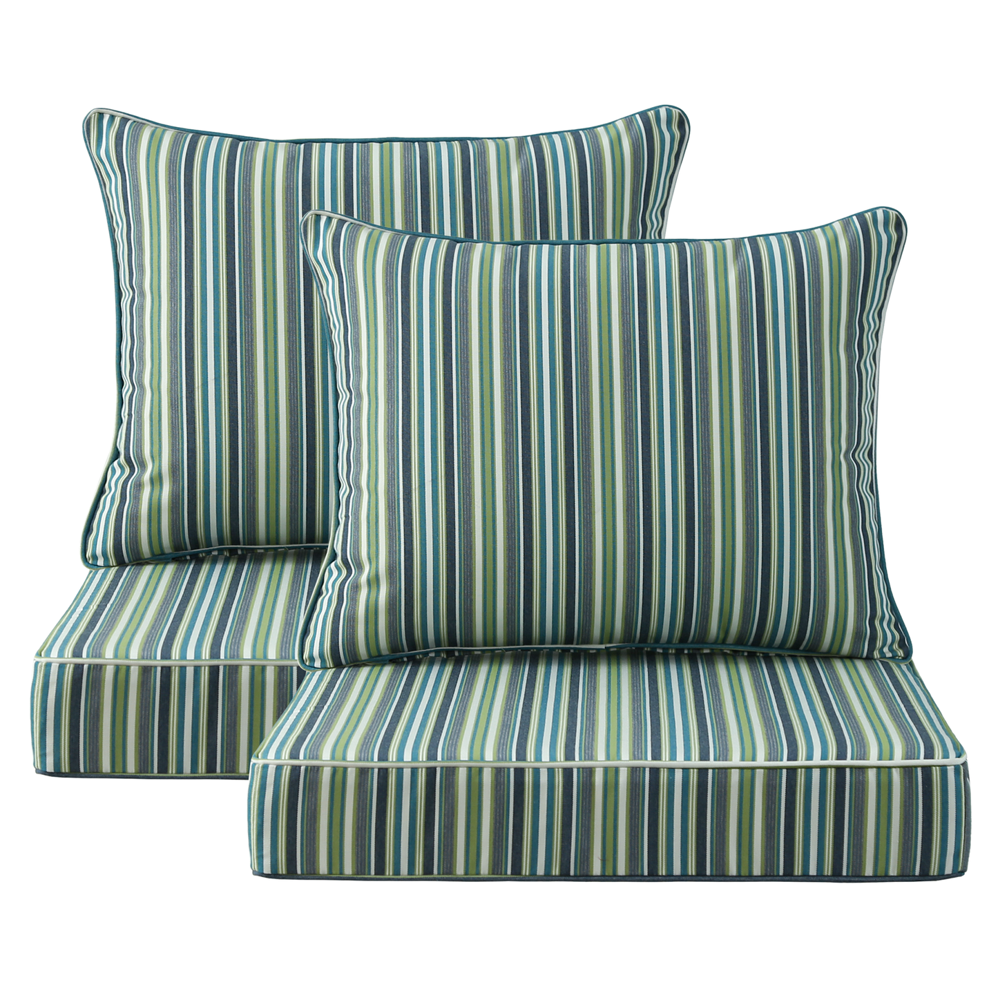 Sunbrella Outdoor 24" x24" Deep Seat Cushion Troupe Caribbean