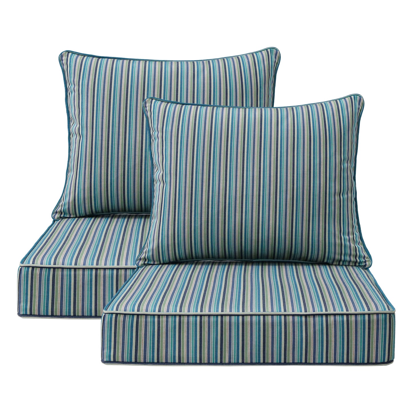 Sunbrella Outdoor 24" x24" Deep Seat Cushion Swell Turquoise