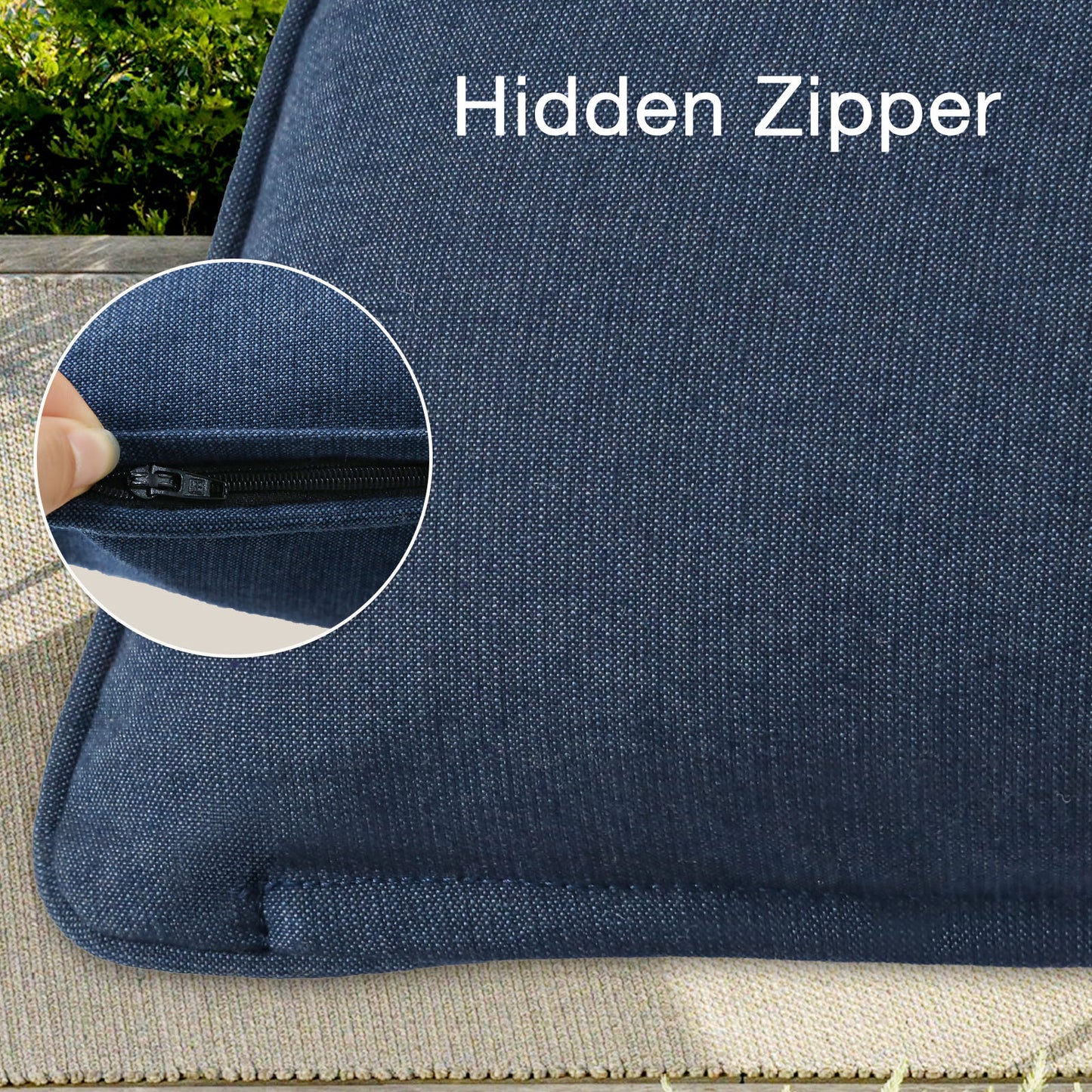 Sunbrella Outdoor Pillow With Inserts Specrtum indigo