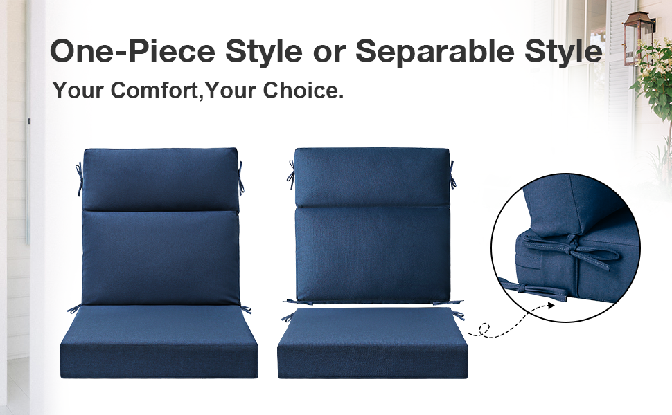 Unimatta Outdoor 44" x21" High Back Cushion