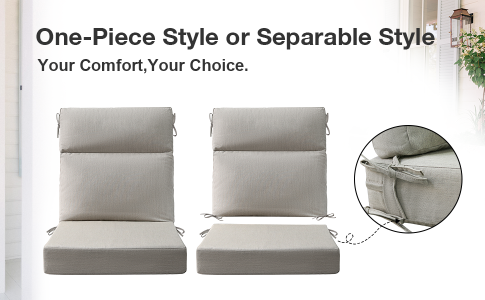 Unimatta Outdoor 44" x21" High Back Cushion