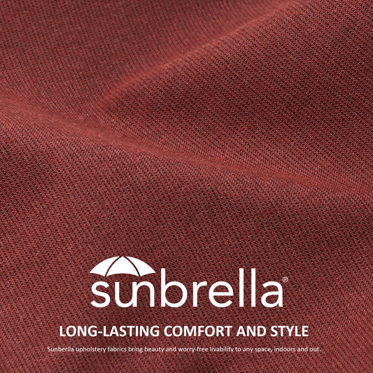 Sunbrella Outdoor 44" x21" High Back Cushion Spectrum Brick