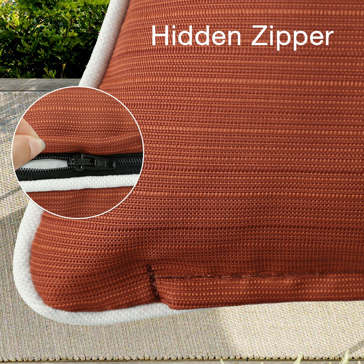 Unimatta Outdoor Pillow With Inserts Tangerine