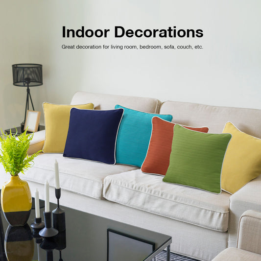 Unimatta Outdoor Pillow With Inserts Tangerine