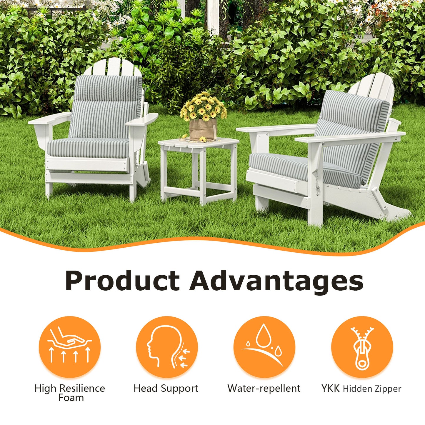 Unimatta Outdoor 44" x21" High Back Cushion