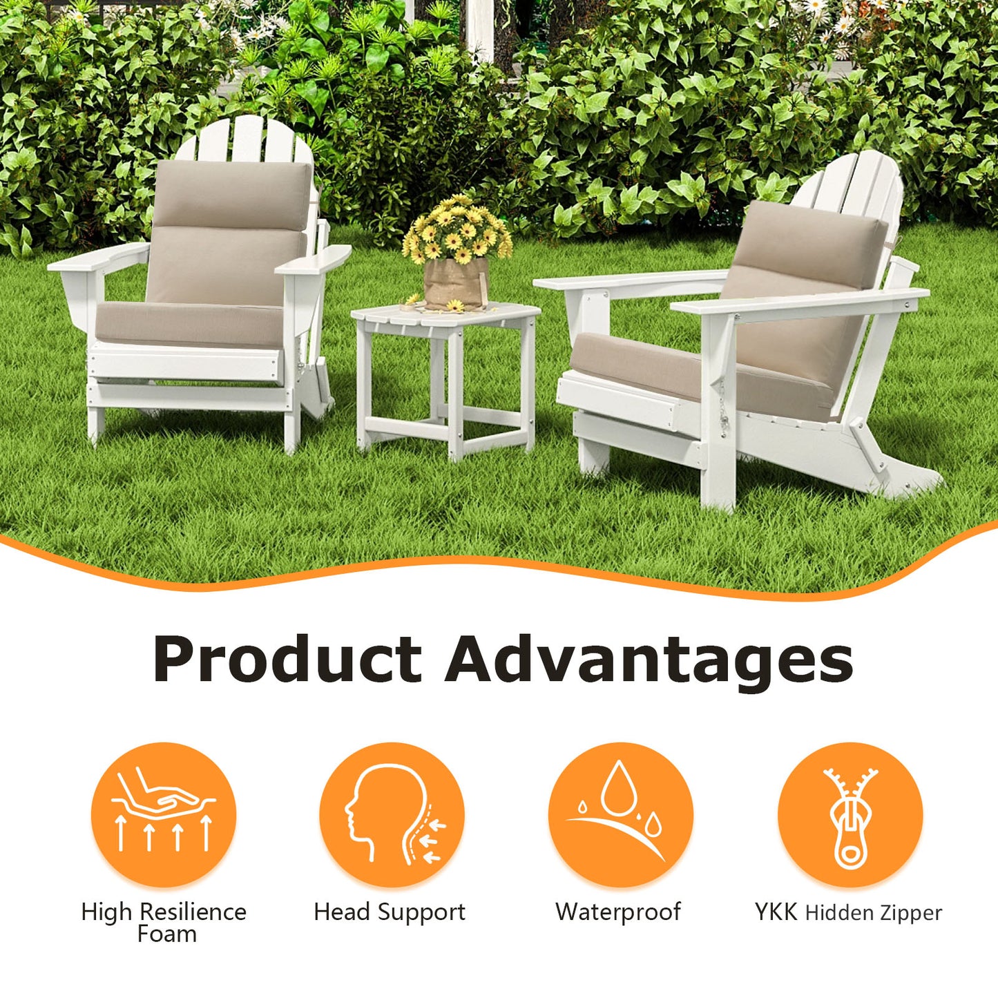 Unimatta Outdoor 44" x21" High Back Cushion
