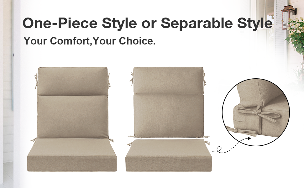 Unimatta Outdoor 44" x21" High Back Cushion