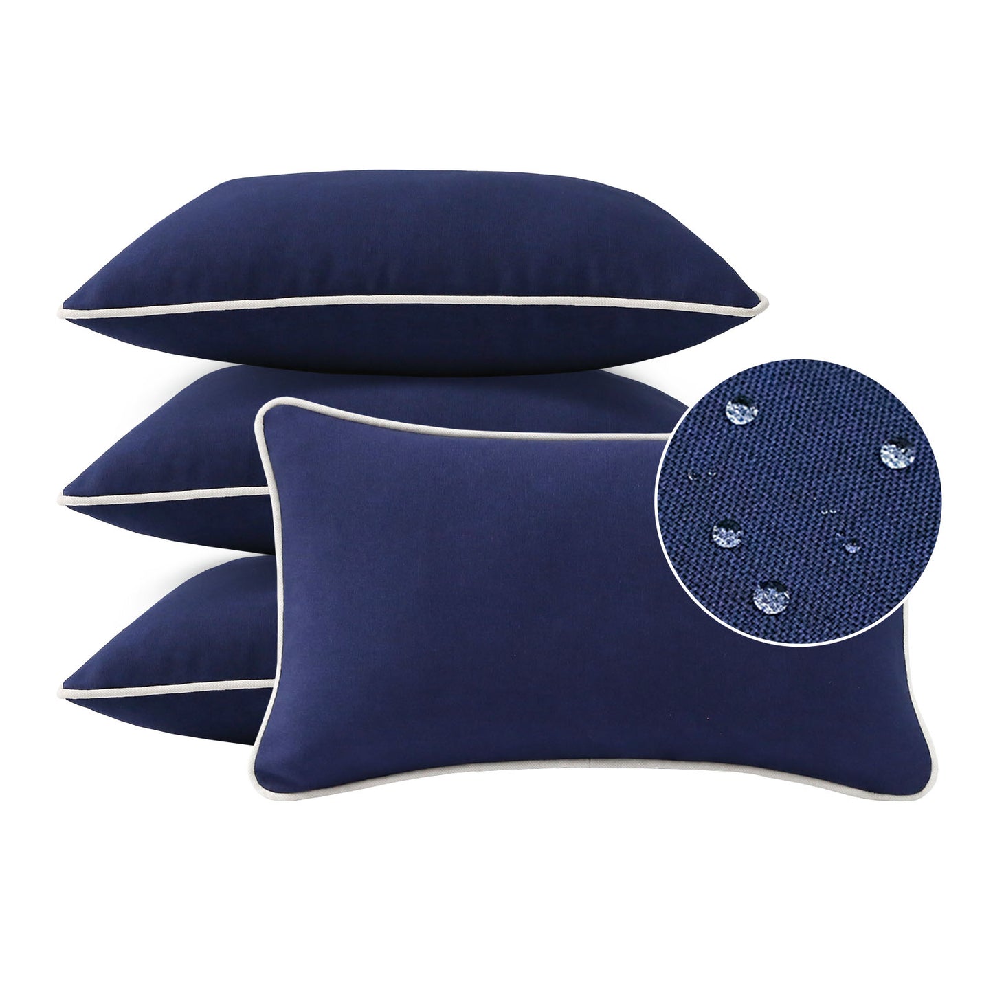 Unimatta Outdoor Pillow With Inserts Navy