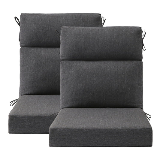 Unimatta Outdoor 44" x21" High Back Cushion Charcoal
