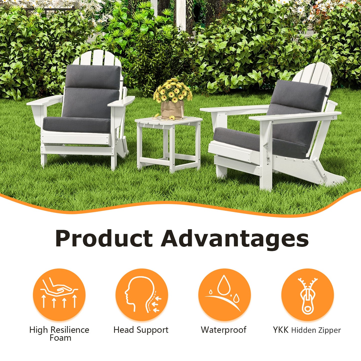Unimatta Outdoor 44" x21" High Back Cushion