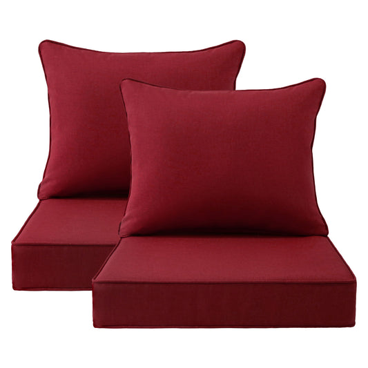 Unimatta Outdoor 24" x24" Deep Seat Cushion Red