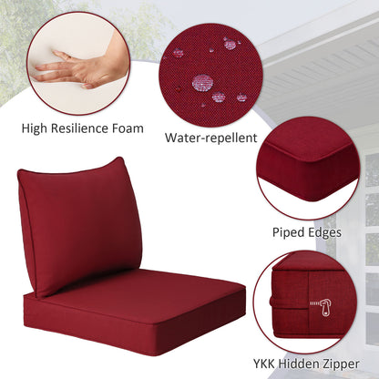 Unimatta Outdoor 24" x24" Deep Seat Cushion Red