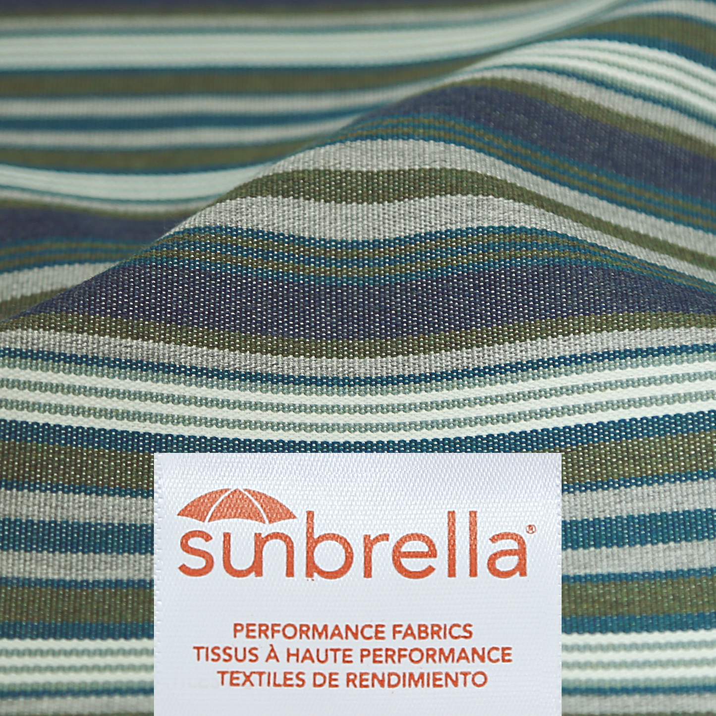 Sunbrella Outdoor 44" x21" High Back Cushion Troupe Indigo