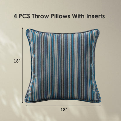 Sunbrella Outdoor  Pillow With Inserts Troupe Dock