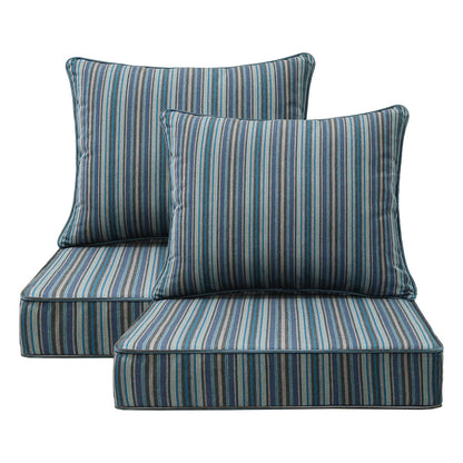 Sunbrella Outdoor 24" x24" Deep Seat Cushion Troupe Dock