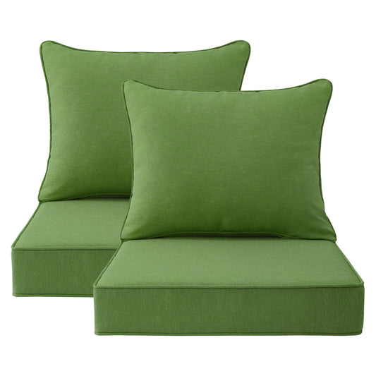Unimatta Outdoor 24" x24" Deep Seat Cushion Lawn Green