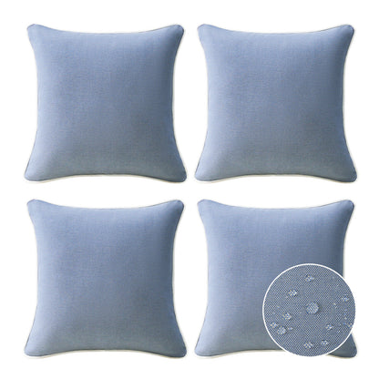 Unimatta Outdoor Pillow With Inserts Powder Blue