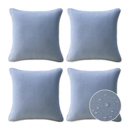 Unimatta Outdoor Pillow With Inserts Powder Blue