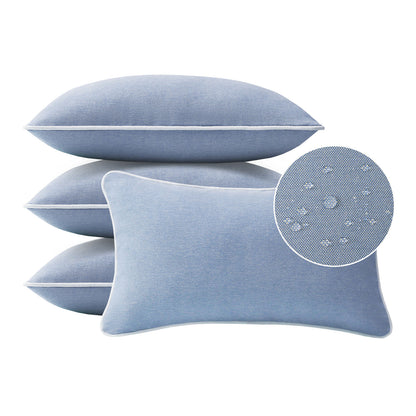 Unimatta Outdoor Pillow With Inserts Powder Blue