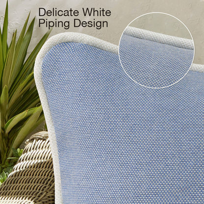 Unimatta Outdoor Pillow With Inserts Powder Blue