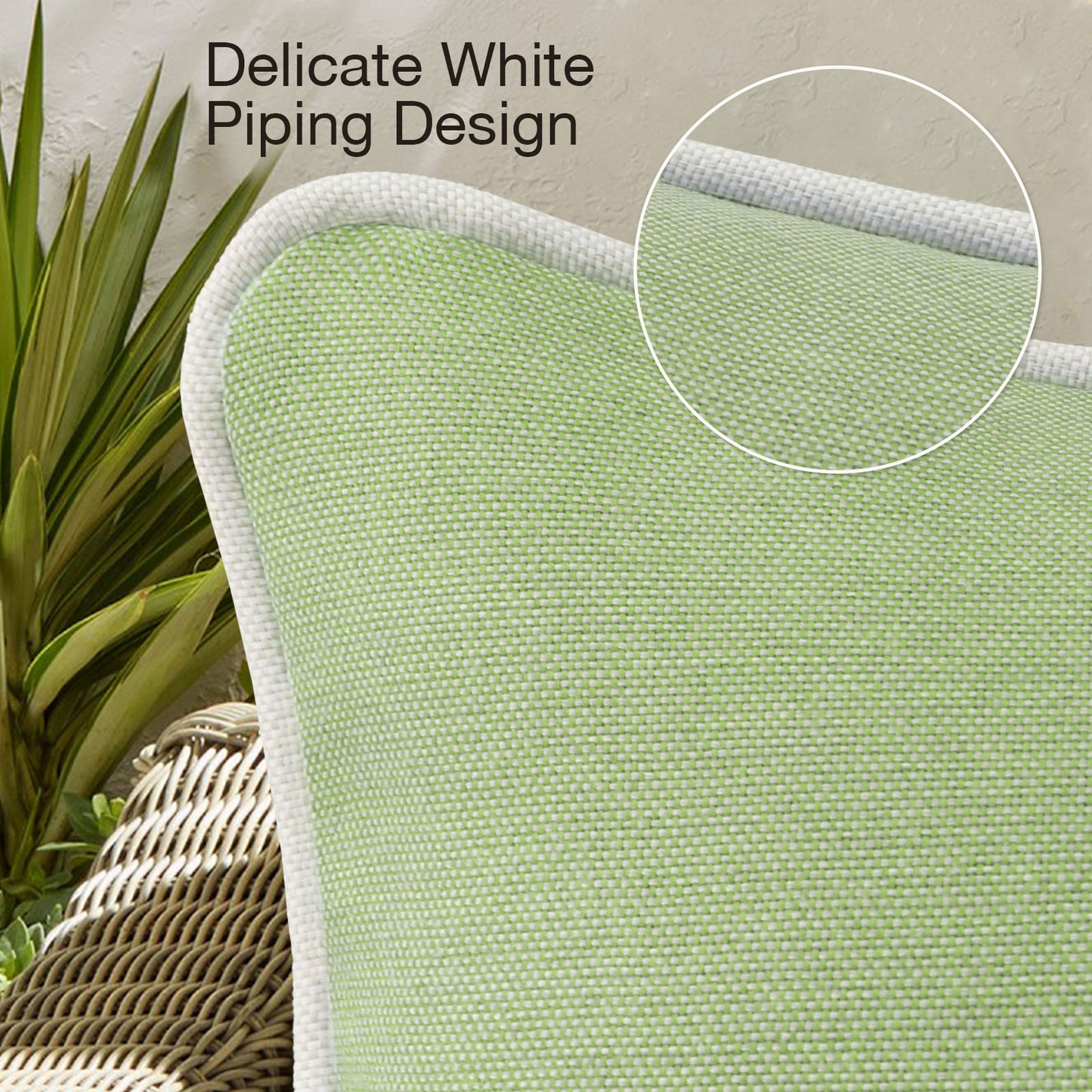 Unimatta Outdoor Pillow With Inserts Seaweed Green