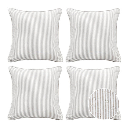 Unimatta Outdoor Pillow With Inserts Tan Stripe