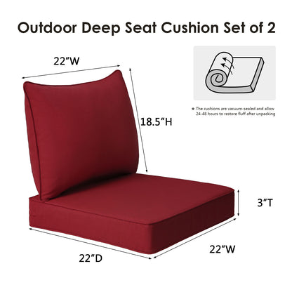 Unimatta Outdoor 24" x24" Deep Seat Cushion