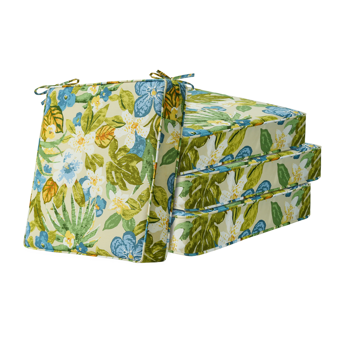 Unimatta Outdoor 19" x19" Seat Cushion Blue Flower