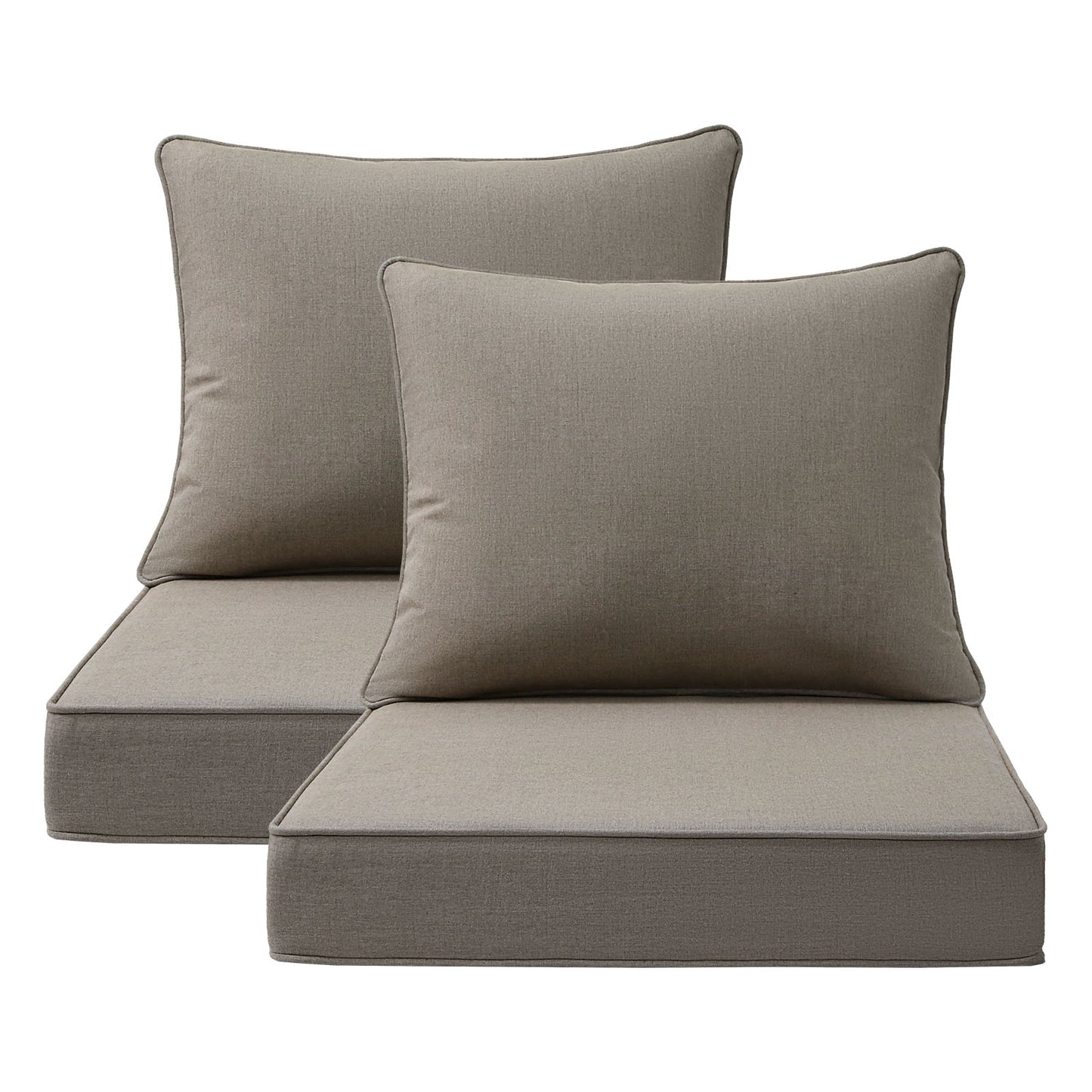 Sunbrella Outdoor 24" x24" Deep Seat Cushion Cast Shale