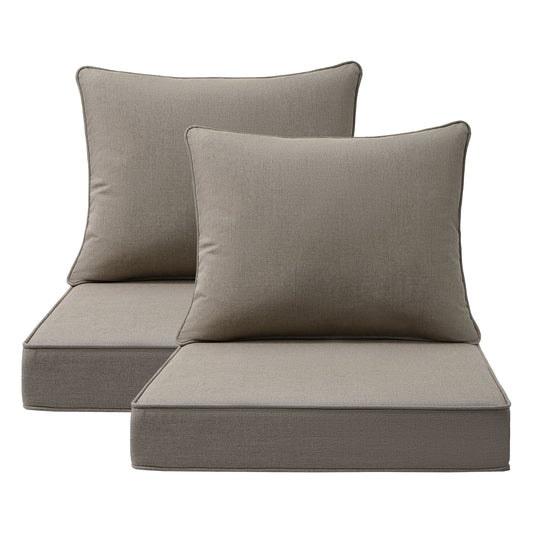 Sunbrella Outdoor 24" x24" Deep Seat Cushion Cast Shale
