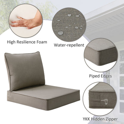Sunbrella Outdoor 24" x24" Deep Seat Cushion Cast Shale